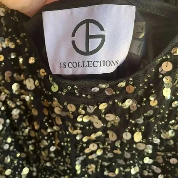 JS Collection Sequin Cocktail Dress Sleeveless Party Mini Dress Sparkly Black 12 - Picture 5 of 8